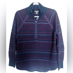 Eddie Bauer Women’s Quarter Zip Sweater Size TM